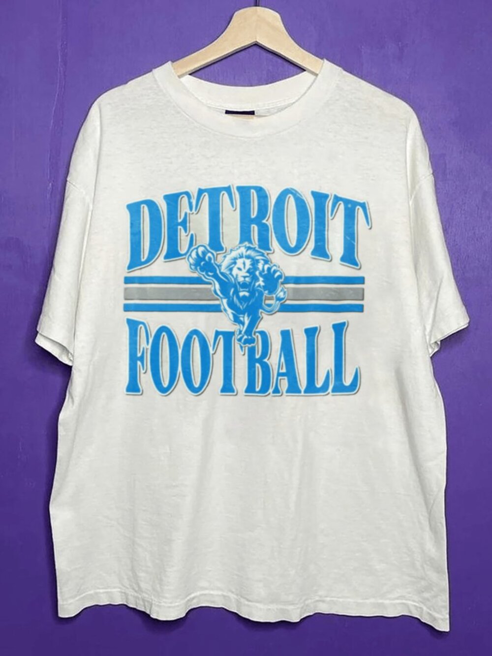 90s Vintage Detroit Lions Football Shirt, Retro NFL Detroit Lions Shirt Tee